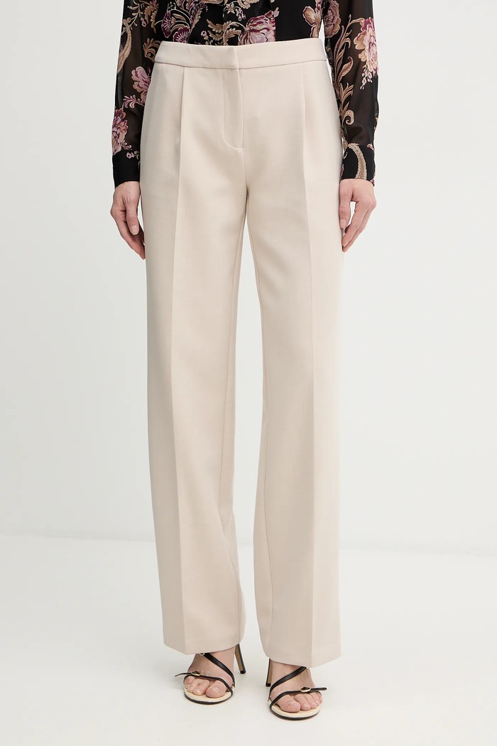 Marciano by Guess spodnie BESSY z elastanem beżowy 5BGB05.7346A
