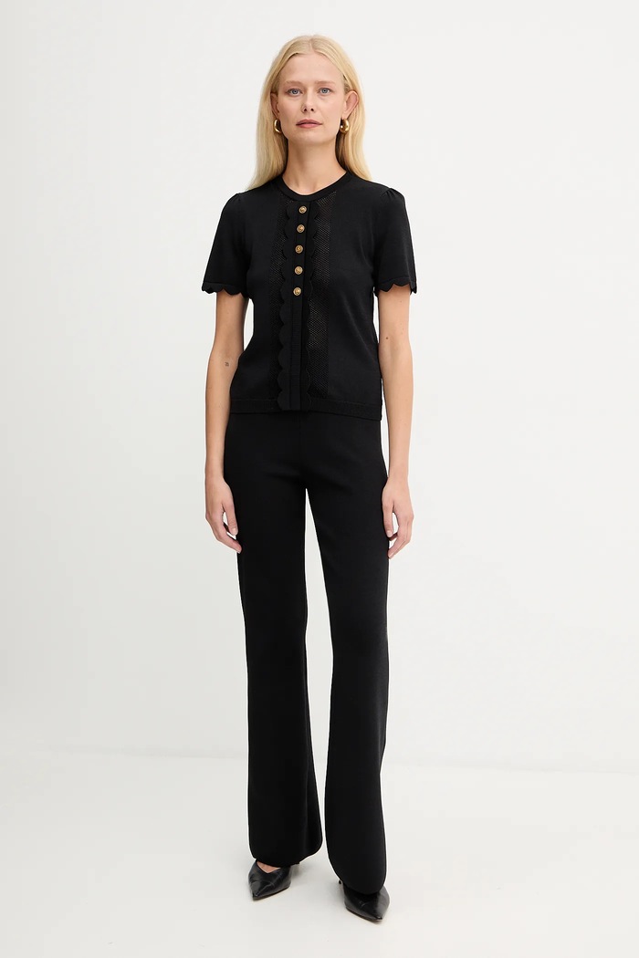 Twinset pantaloni tuta 252TP3206 nero AW25