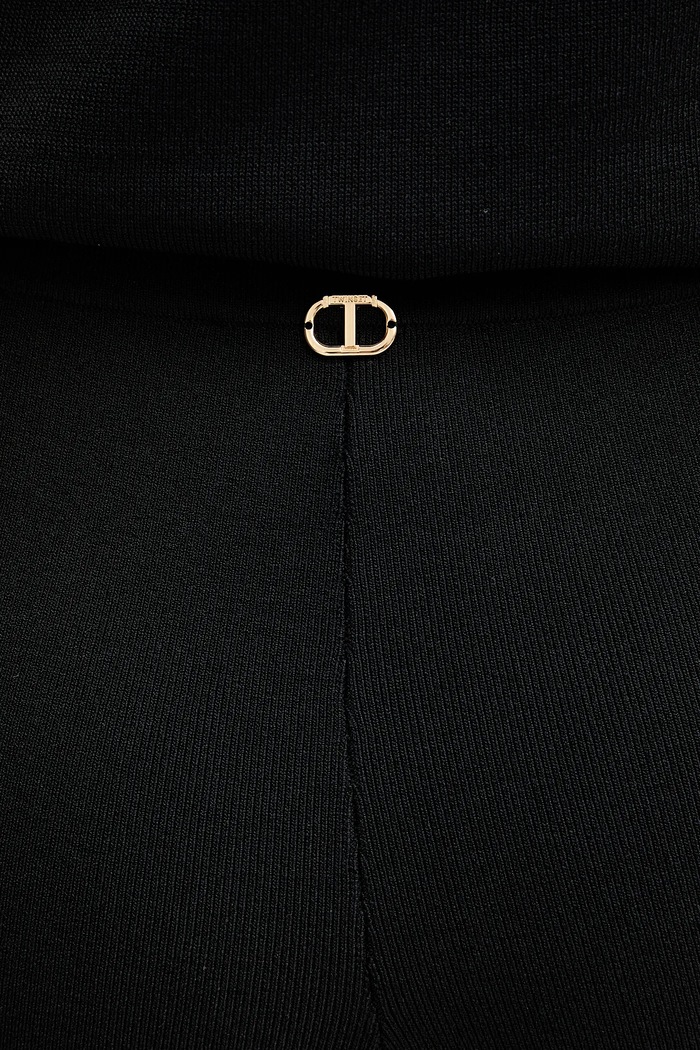 Twinset pantaloni tuta nero 252TP3206