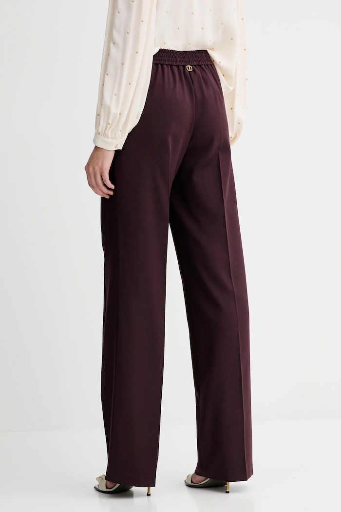 Ruházat Twinset gyapjú nadrág 252TT2127 lila