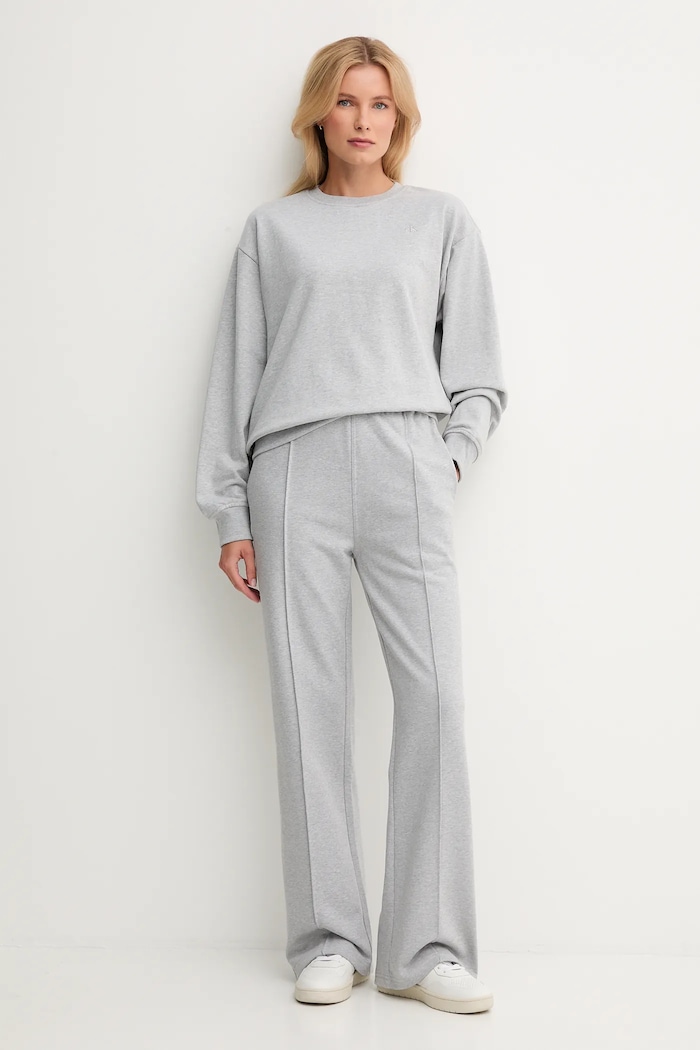 Calvin Klein Jeans pantaloni de trening LV047B240G gri SS26