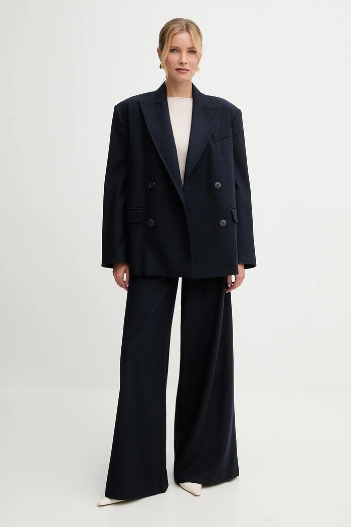Nohavice MAX&Co. 2526136124200 tmavomodrá AW25