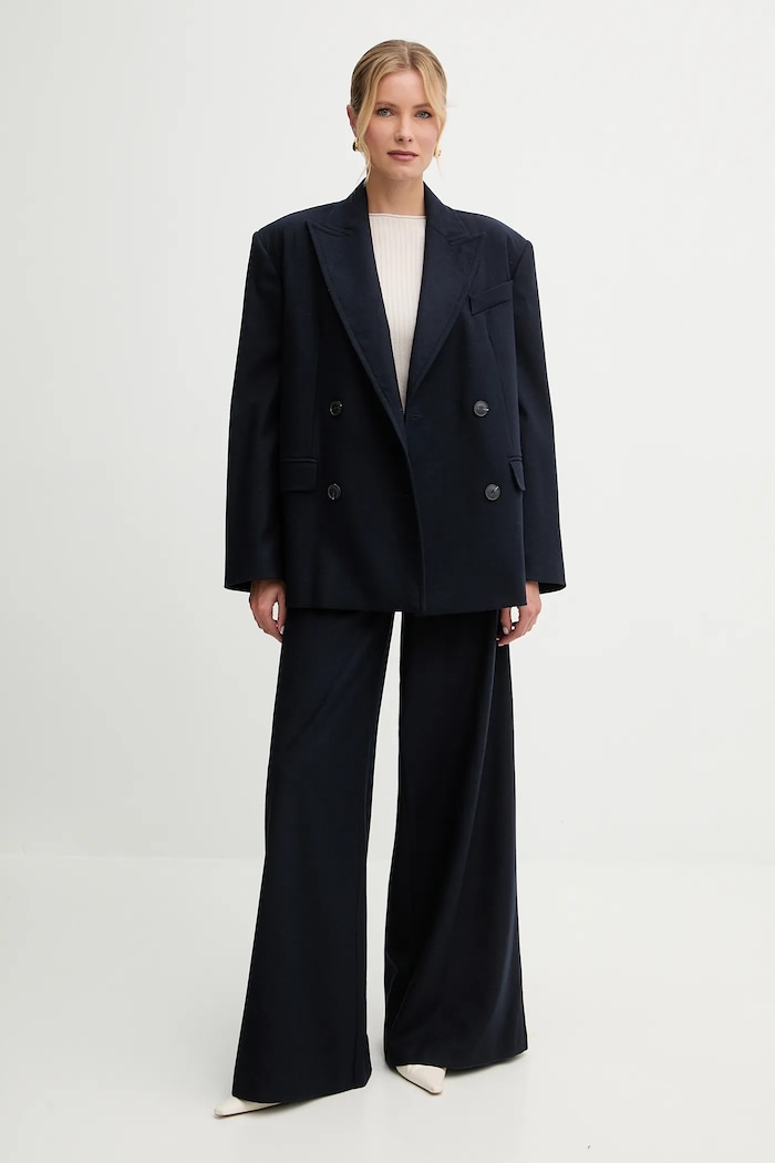 Nohavice MAX&Co. 2526136124200 tmavomodrá AW25