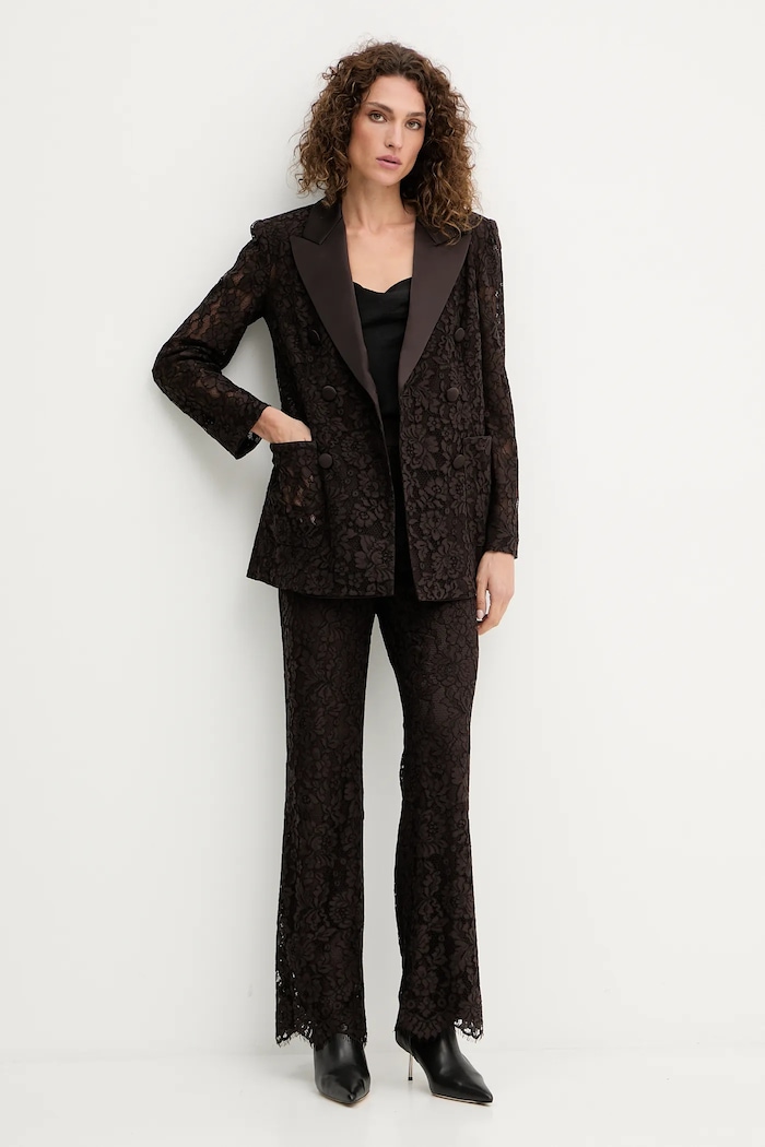 Nohavice Luisa Spagnoli 542346 hnedá AW25