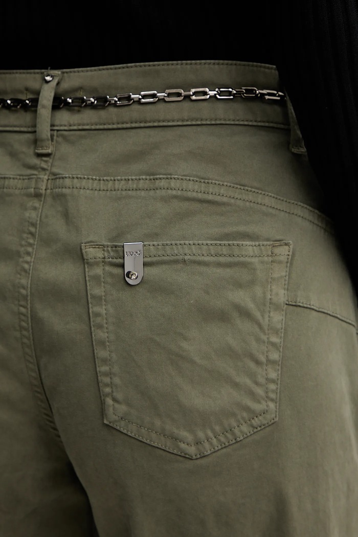 Liu Jo pantaloni MF5406.T8191 verde