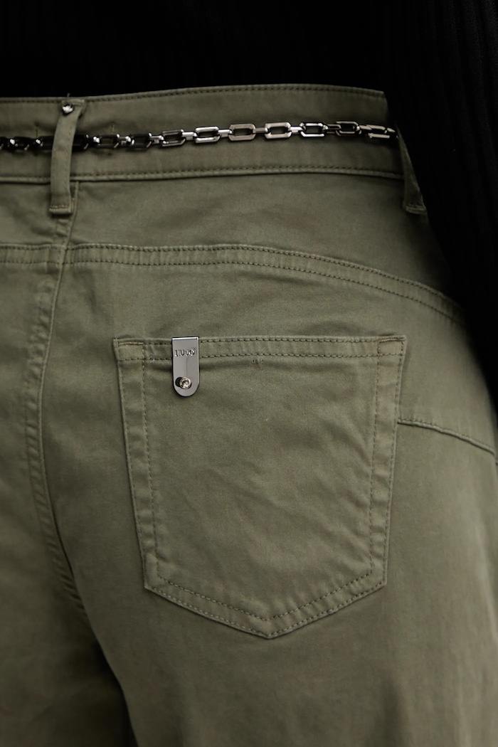 Liu Jo pantaloni MF5406.T8191 verde