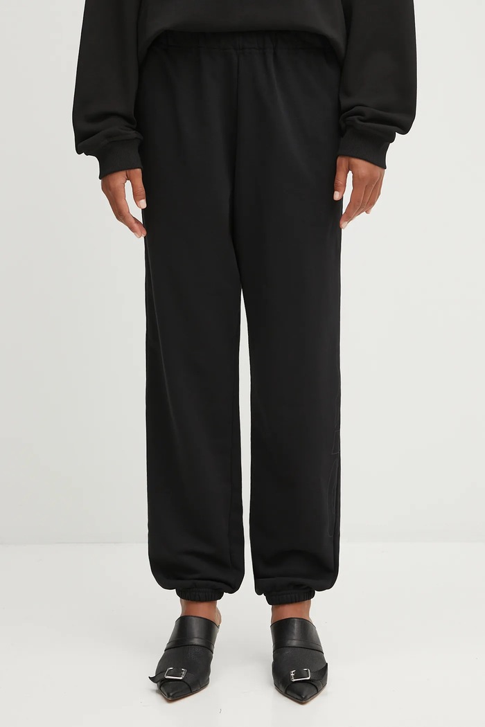 MM6 Maison Margiela spodnie dresowe dzianina czarny S52KA0544.M25013.900