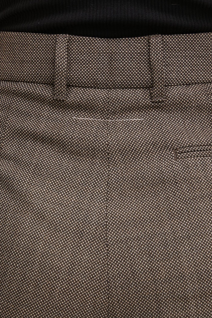 Vlnené nohavice MM6 Maison Margiela hnedá S62KB0247.M35636.001F