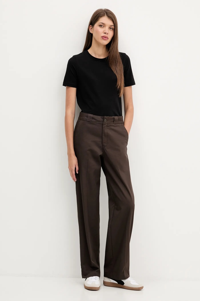 Dickies pantaloni de bumbac DK0A87PL maro AW25