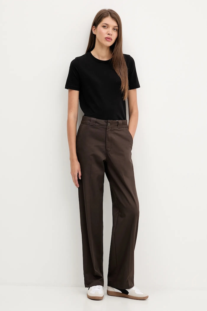 Dickies pantaloni de bumbac DK0A87PL maro AW25