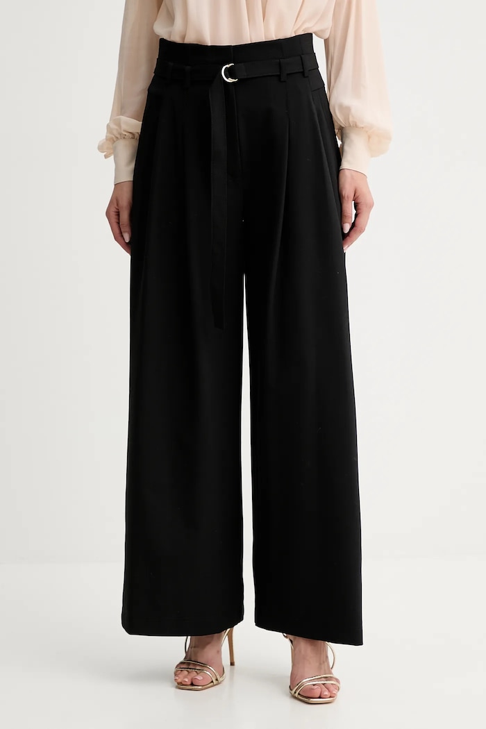 Marella pantaloni din lână panza negru 2523136011200