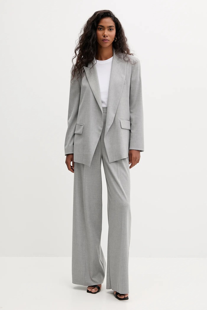 Marella spodnie Emme by Marella 2525136151200 szary AW25
