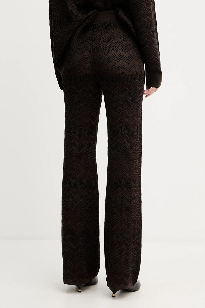 Oblečenie Vlnené nohavice Missoni DS25WI0J.BK01CP hnedá