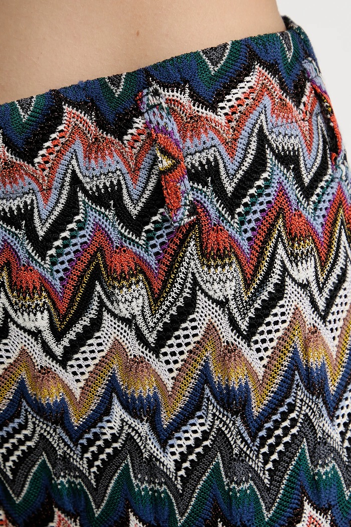 Missoni spodnie z wełną fioletowy DS25WI0Q.BR012F