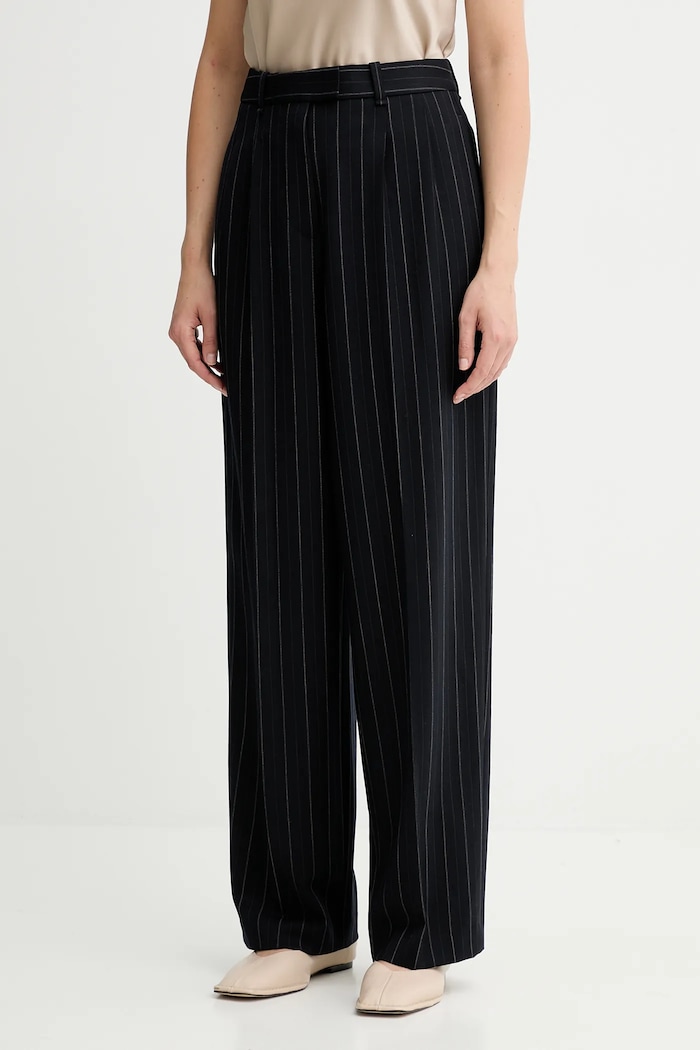 Панталон с вълна Rag & Bone еластичен тъмносин RA1H25F7MCN