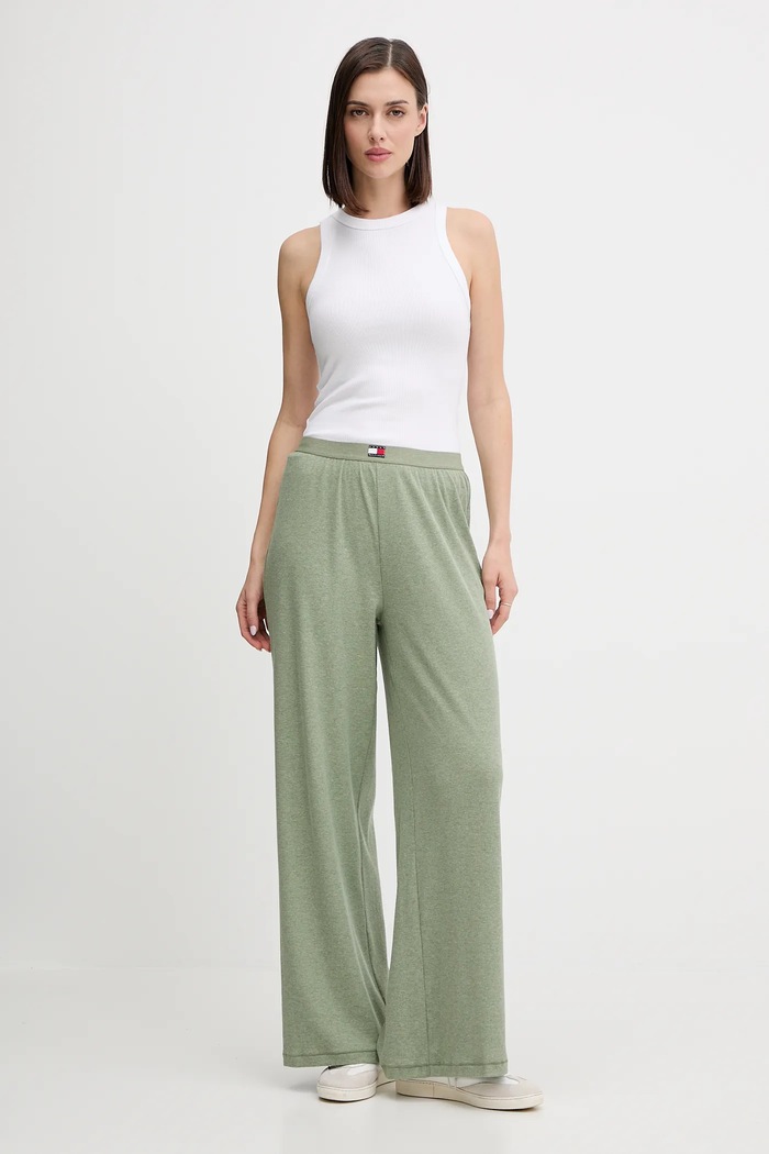 Tepláky Tommy Hilfiger UW0UW06069 zelená AW25