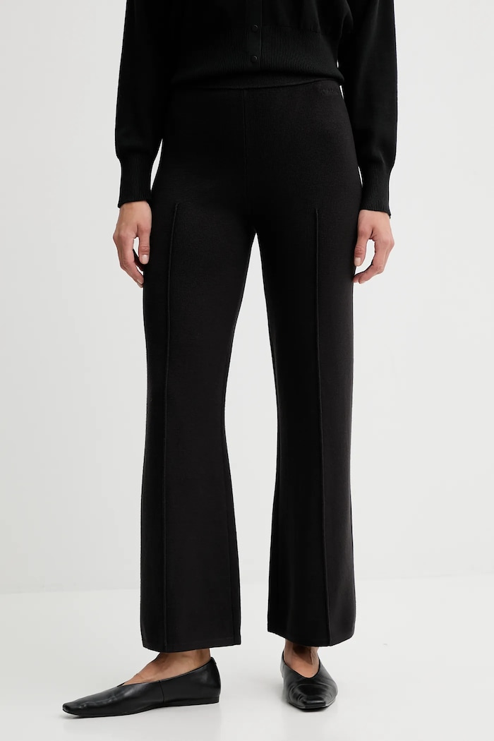 Nohavice Calvin Klein pletenina čierna LV044D368G