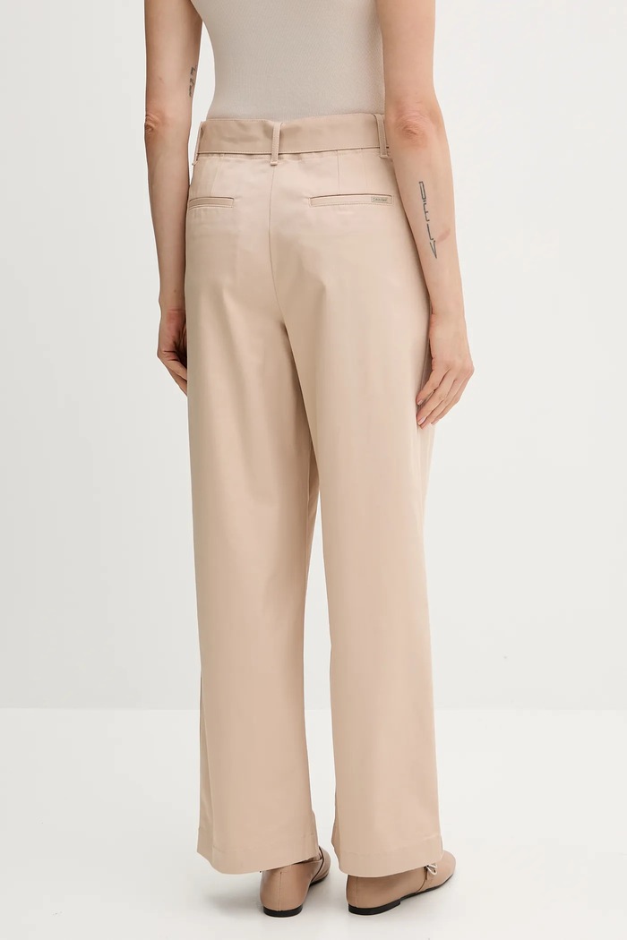 Oblečenie Nohavice Calvin Klein Jeans LV044D639G béžová