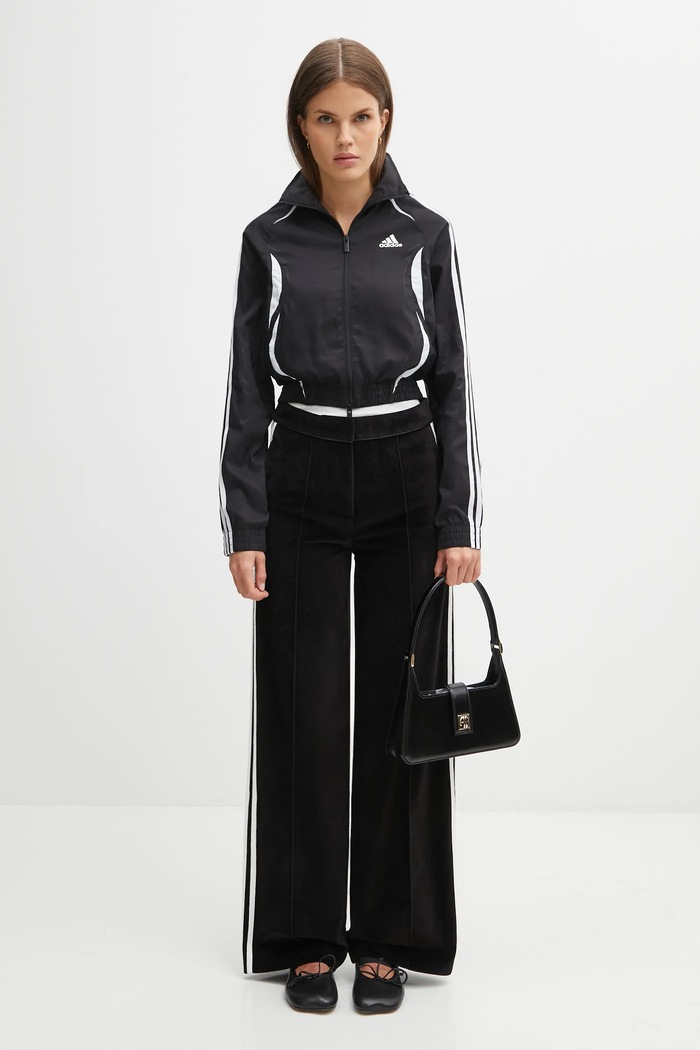 adidas Originals pantaloni da tuta in velluto Velvet KF2304 nero