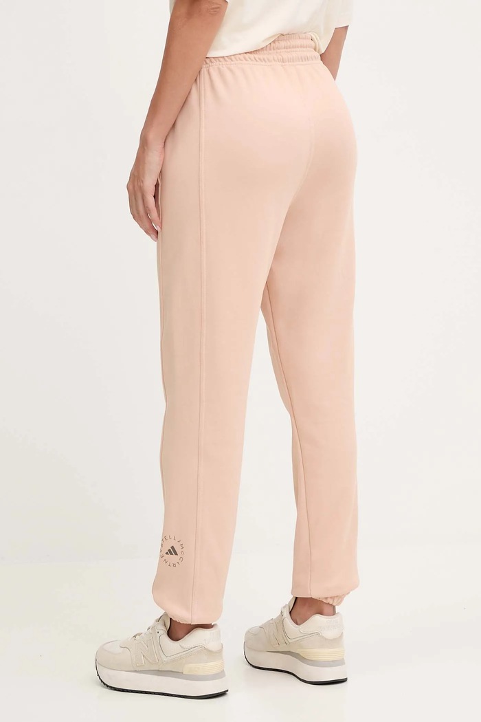 Odzież adidas by Stella McCartney spodnie dresowe bawełniane JW1375 pomarańczowy