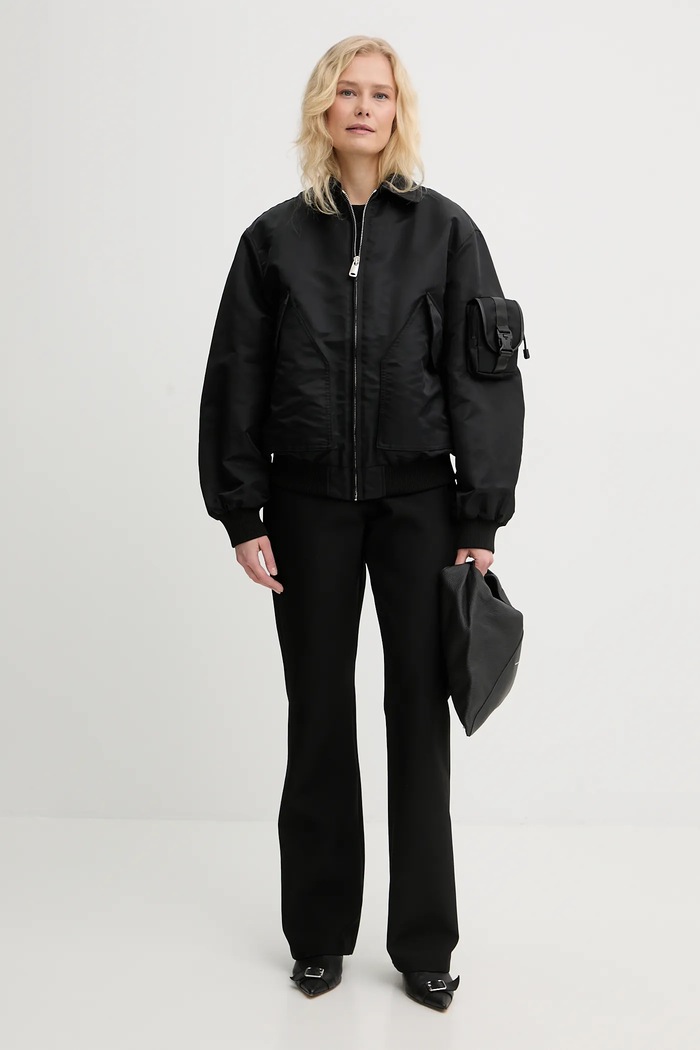 Nohavice Coperni Boyfriend COPP117F3004 čierna AW25