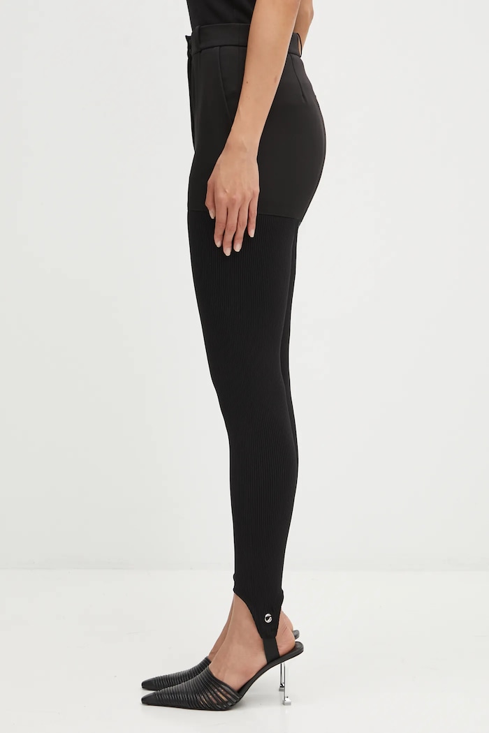 Coperni pantaloni Hybrid Rib COPP138F3004 negru AW25