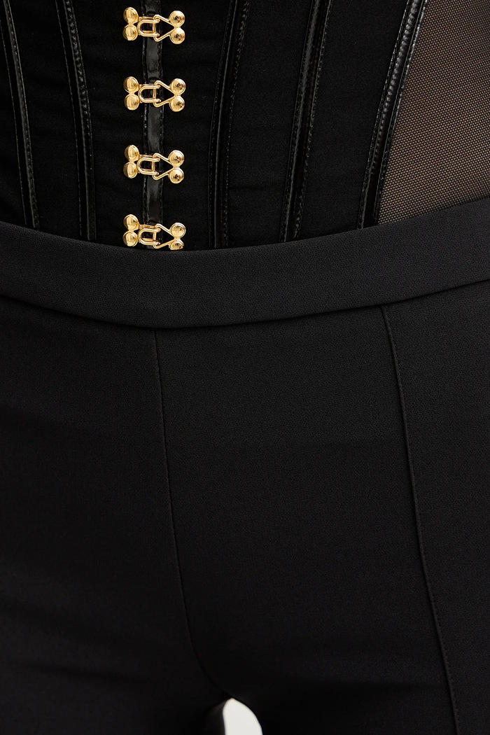 Hlače Elisabetta Franchi crna PA13257E2