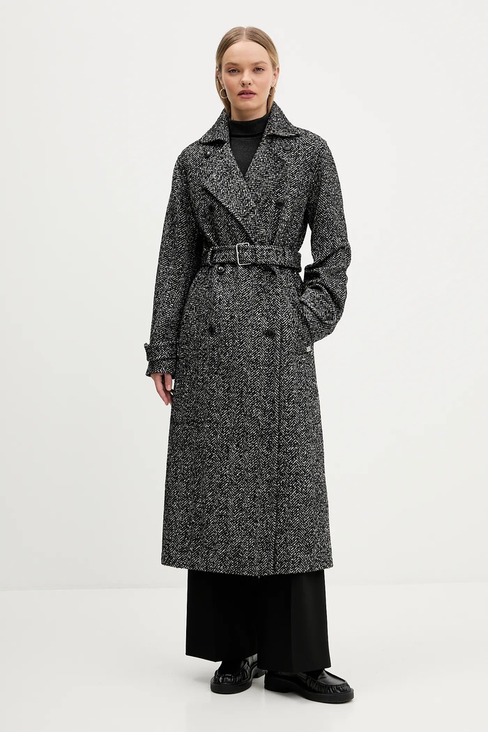 Штани HUGO Hasmina 50542647 чорний AW25