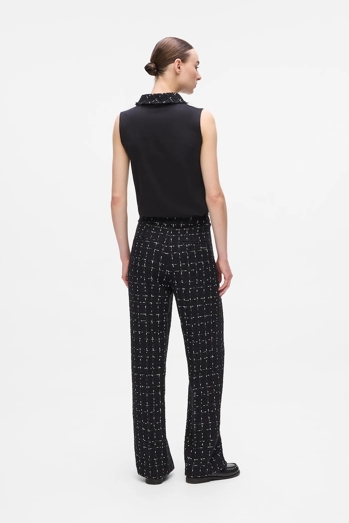 Karl Lagerfeld nadrág A4W10109 fekete AW25