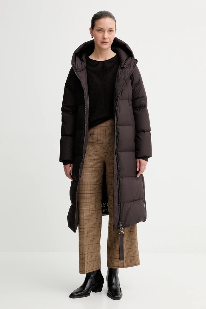 Marc O'Polo spodnie 508026210423 brązowy AW25