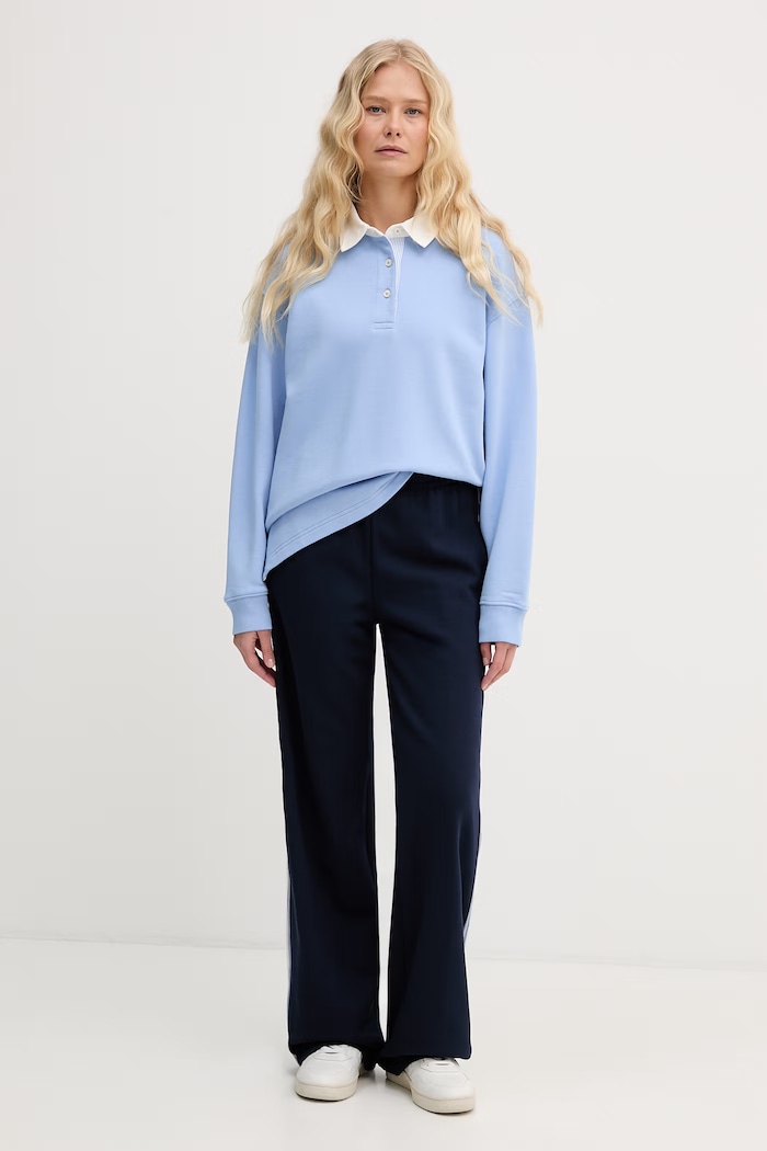 Tepláky Lacoste XF5250 tmavomodrá SS26