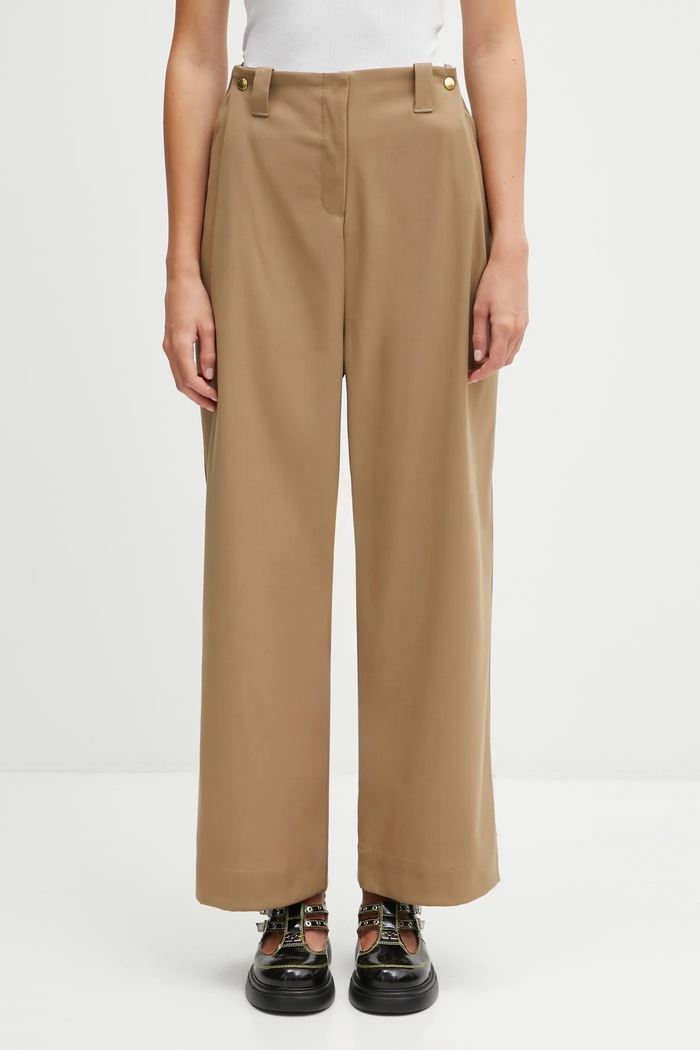 Barbour spodnie Lorrie Trousers z elastanem brązowy LTR0405BE31