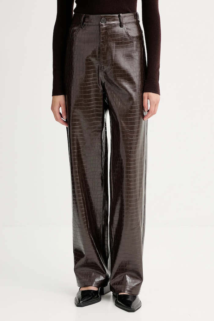 ISABELLE BLANCHE pantaloni drept maro IS25FW.P030.T006