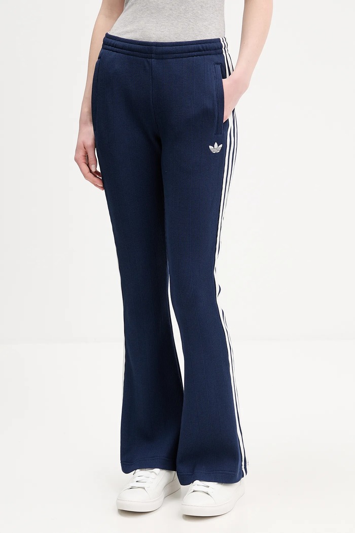 adidas Originals spodnie dresowe Waffle aplikacja niebieski KR7654