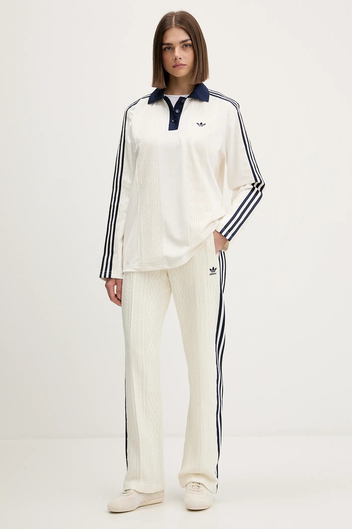 adidas Originals spodnie dresowe KS7801 beżowy AW25