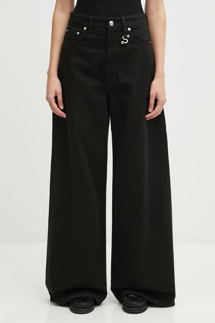 Sportmax jeansy SIAMESE czarny 2522136025600