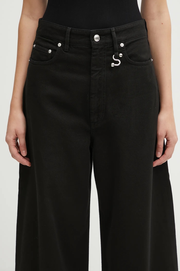 Sportmax jeansy SIAMESE czarny 2522136025600