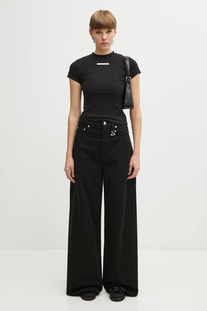 Sportmax jeansy SIAMESE 2522136025600 czarny