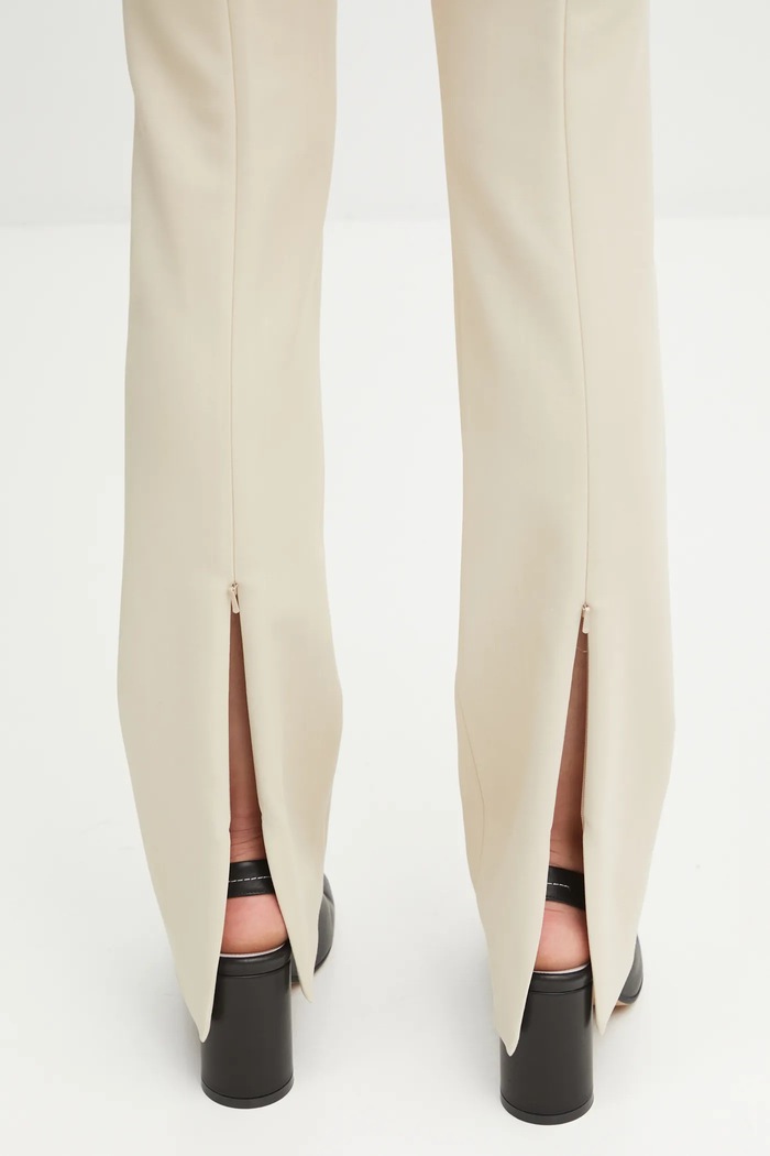 Sportmax spodnie FETTA beżowy 2522136051600