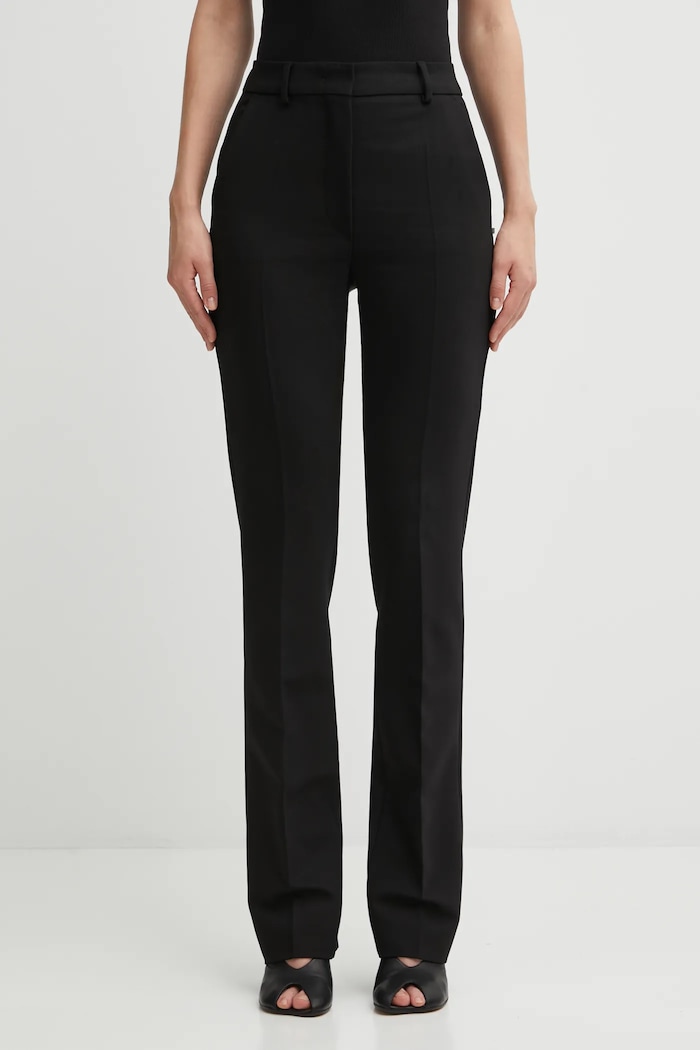 Nohavice Sportmax FETTA s elastanom čierna 2522136051600