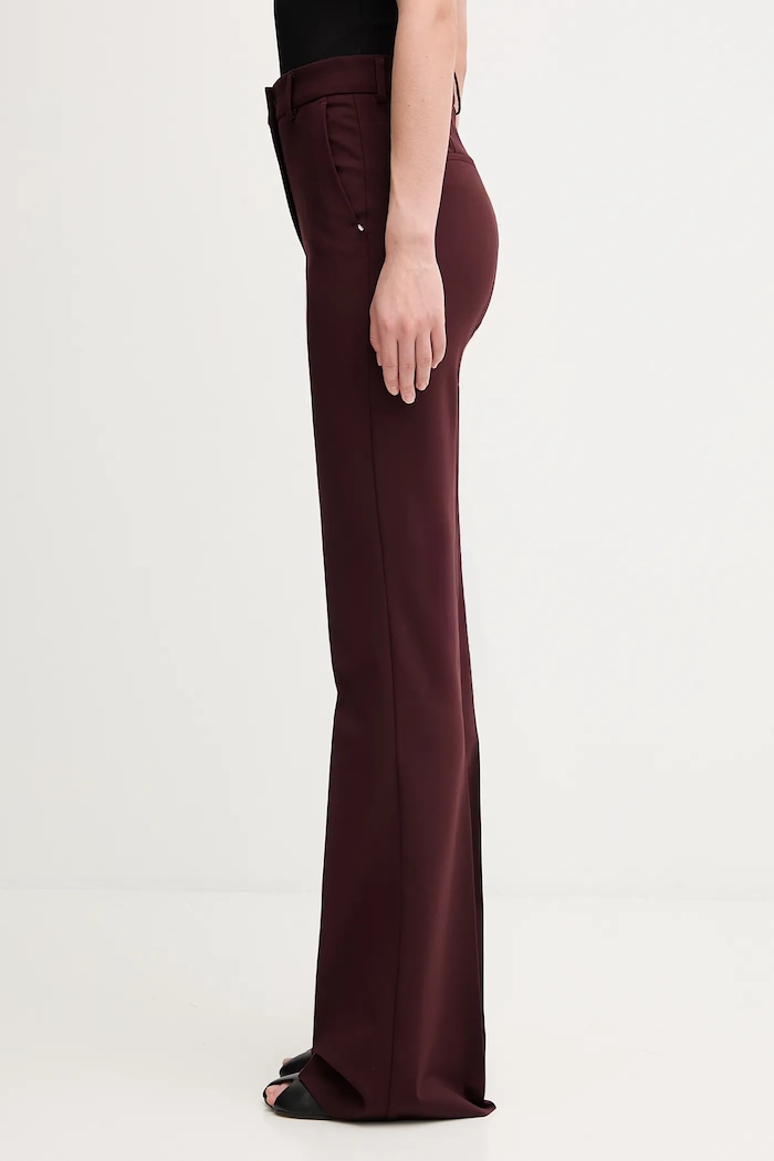 Sportmax Παντελόνι με προσθήκη μαλλιού Sportmax FEBE 2522136082600 μπορντό AW25