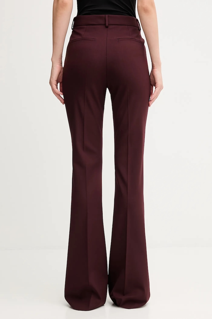 Ρούχα Sportmax Παντελόνι με προσθήκη μαλλιού Sportmax FEBE 2522136082600 μπορντό