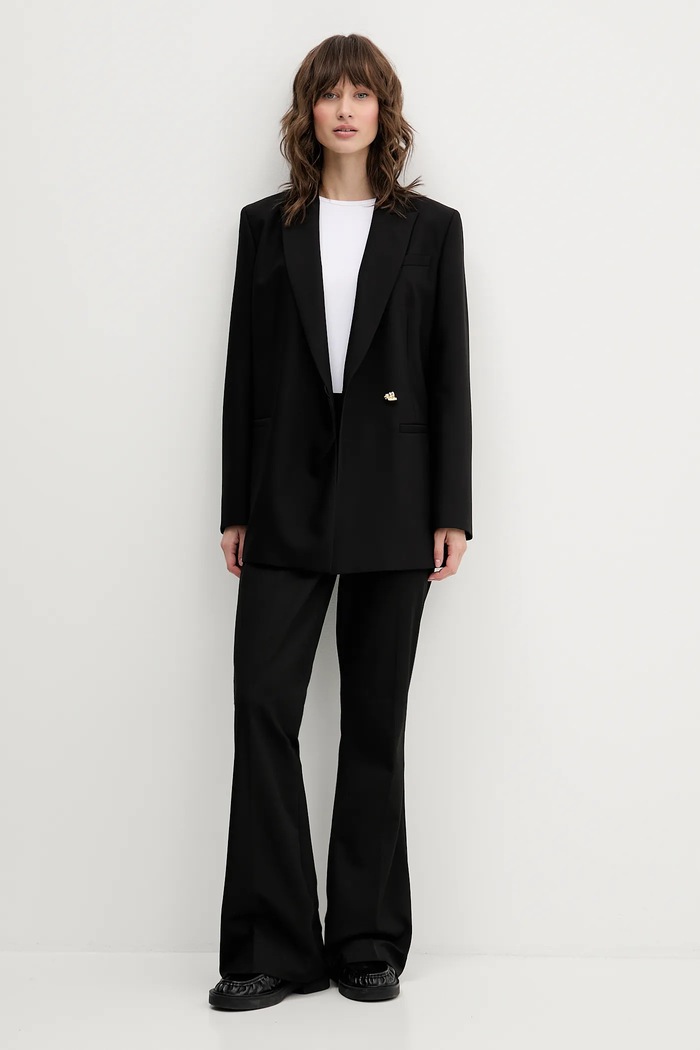 Nohavice Abercrombie & Fitch KI156.5443.900 čierna AW25