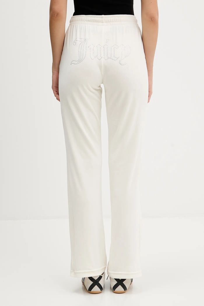 Дрехи Кадифен спортен панталон Juicy Couture JCWBJ225307 бежов