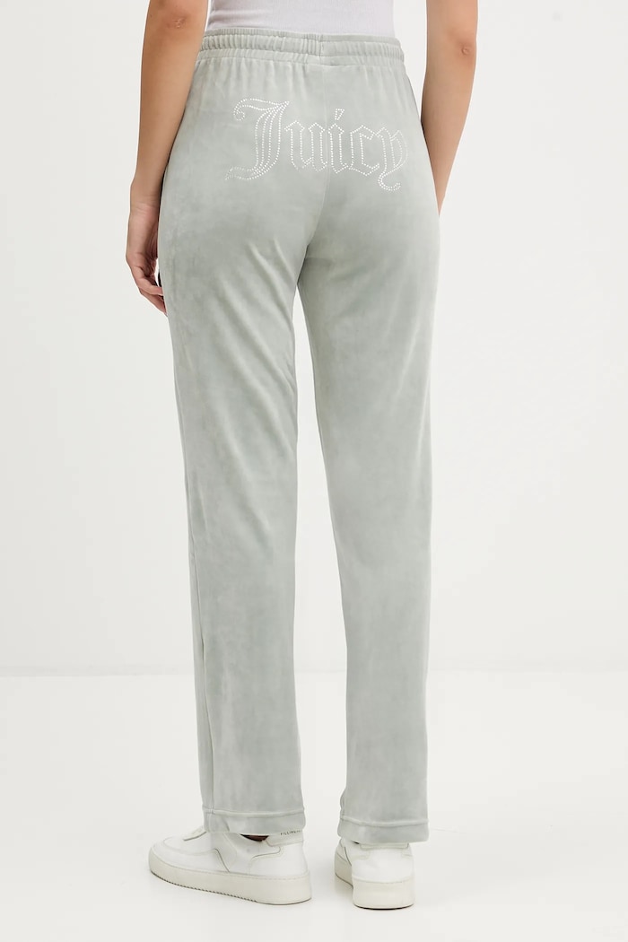 Ρούχα Βελούδινο παντελόνι φόρμας Juicy Couture JCWBJ225307 γκρί