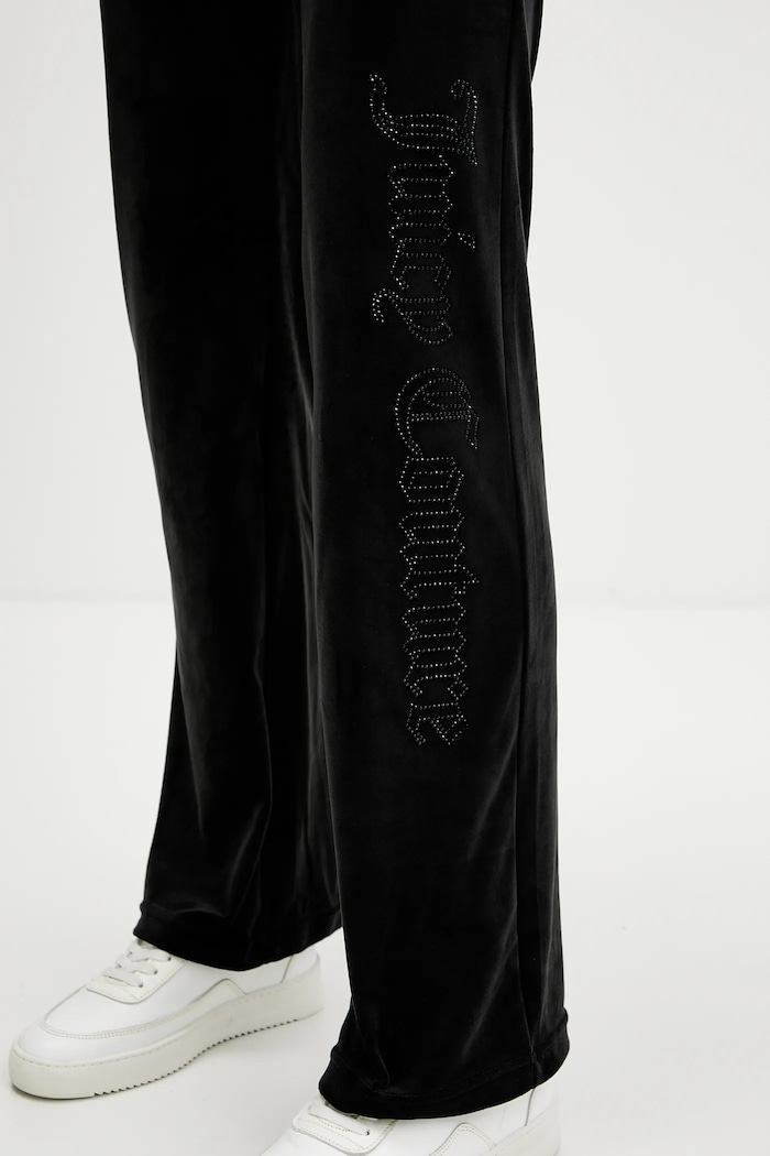 Donji dio trenirke od velura Juicy Couture crna JCWBJ225311
