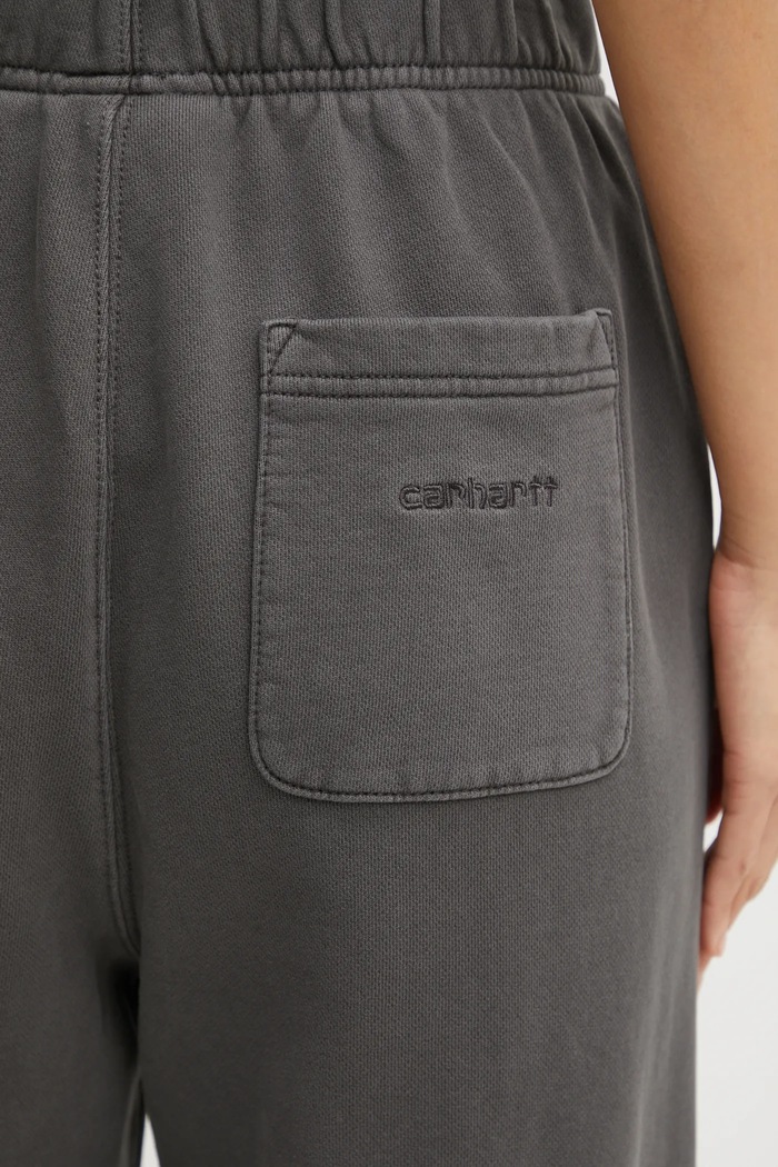 Carhartt WIP pantaloni tuta di cotone W' Benton Sweat Pant grigio I034513.87GD