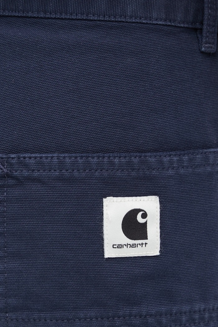Bavlnené nohavice Carhartt WIP W' Pierce Pant Straight tmavomodrá I034829.1C4O