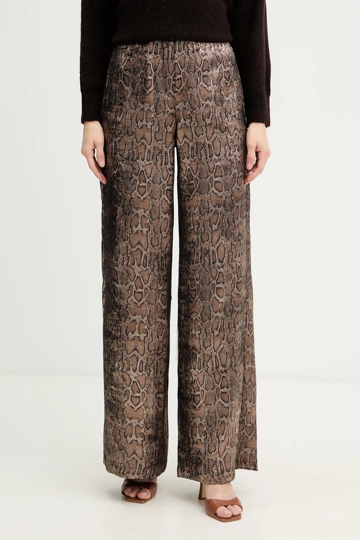 Morgan pantaloni drept maro PJENG.F