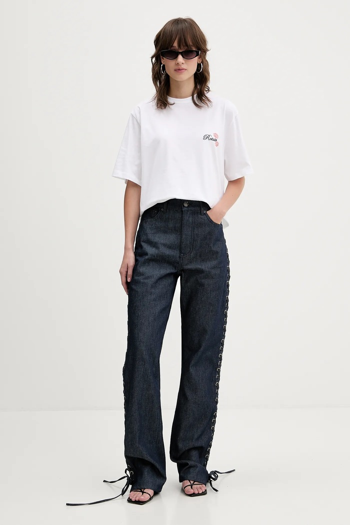 Rotate jeans 114584D03 blu navy AW25